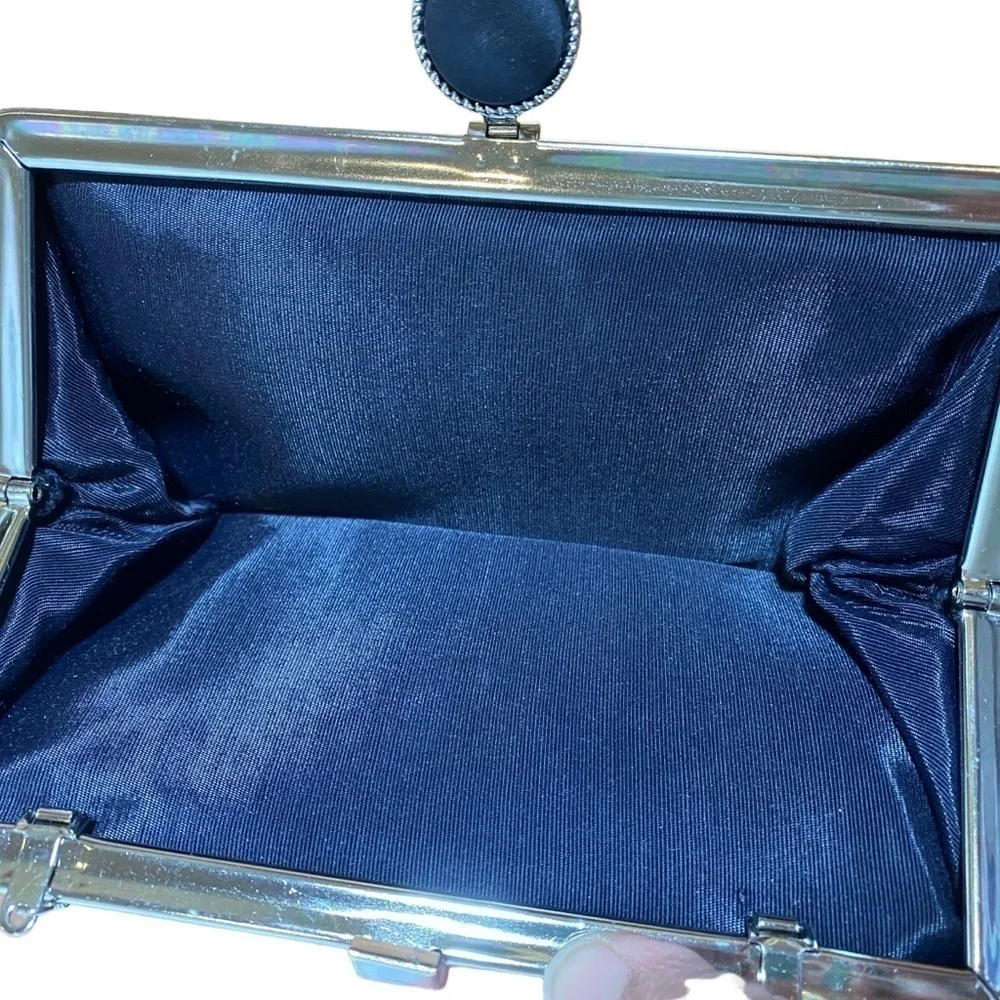 Vintage black satin